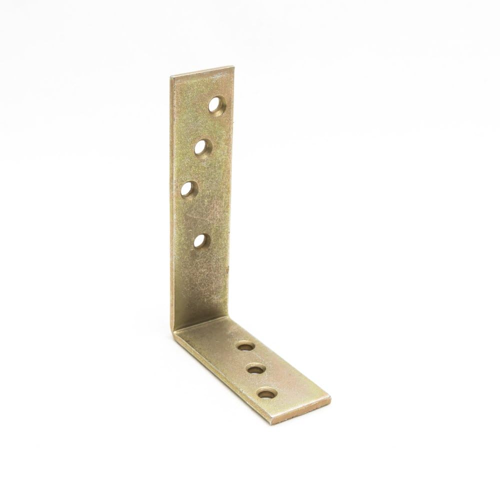 Winkelverbinder 4 mm Abstrahlwinkel 20 Stück | 20 Stück Holzverbinder Winkel Metall 120 x 80 x 35 mm, Metallwinkel Balkenverbinder Kleine
