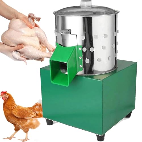 Máquina desplumadora de pollo resistente, desplumadora de aves de corral para patos y gansos, incluye accesorios de escaldado y despelado para la agricultura y las aves de corral