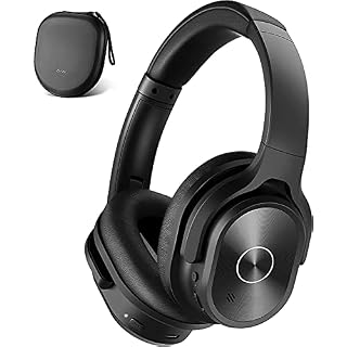 ZIHNIC Active Noise Cancelling Headphones, 40H Playtime Wireless Bluetooth Headset with Deep Bass Hi-Fi Stereo Sound,Comfortable Earpads for Travel/Home/Office (Black) - Les Beatles, Paul McCartney, John Lennon, RIngo Starr, George Harrison