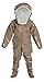 Dupont C3528TTNLG000600 Tychem CPF 3 Encapsulated Level B Suit, Expanded Back, Rear Entry, 1 Layer, Large, Tan (Pack of 6)