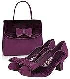 Ruby Shoo Melody Zapatos de corte de terciopelo de tacón me