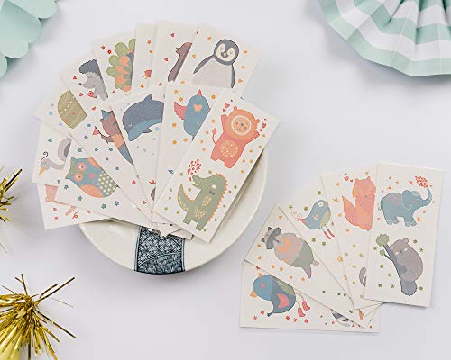 Papakit PPK-18007 Cute Zoo Animals 36 Temporary Fake Tattoo Set thumb #2