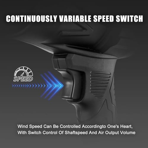 تووايك منفاخ أوراق لاسلكي صغير، 130000 دورة في الدقيقة منفاخ غبار كهربائي محمول باليد، مروحة منفاخ جاف صغير مع بطاريتين، للوحة مفاتيح الكمبيوتر، والأماكن الخارجية، والسيارة، والمنزل