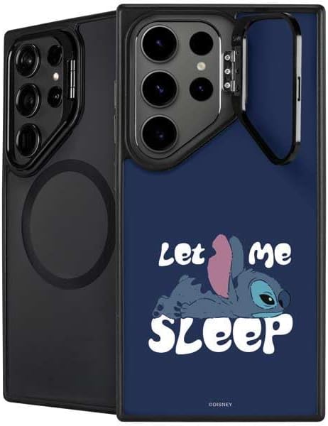 Skinit Kickstand Phone Case Compatible with Galaxy S25 Ultra - Officially Licensed Disney Lilo and Stitch Stitch and Scrump Design