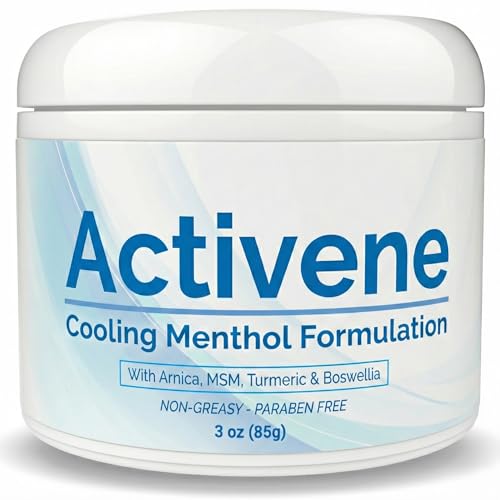 Activene Pain Relief Cream - Anti Inflammatory formulation with Powerful Arnica, Menthol & MSM for Joints, Tendons & Muscles. Chosen by Sufferers of Arthritis, Knee, Shoulder, Neck, Back & Other Pains