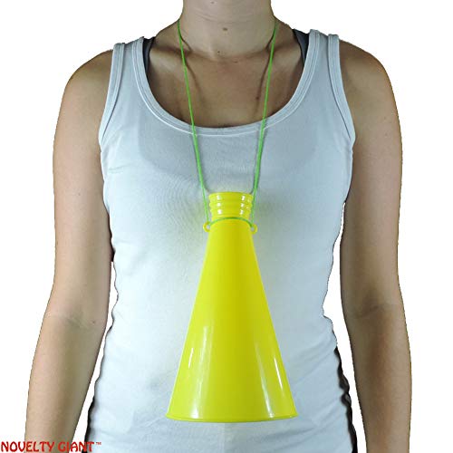 9" Yellow Plastic Megaphone Cheerleader Hollywood Movie Director Prop