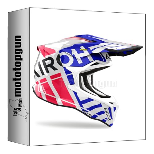 Casque moto cross Airoh Strycker Brave XL pour dominer les pistes de terre et chemins d'enduro