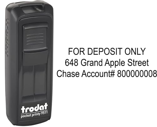 Custom Self-Inking Pocket Stamp - Black