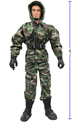 Click N' Play 12-Inch Action Figures, Military Marine Nbc Specialist | Clothes, Weapons Stuff | Army Guys, Elite Force, Soldier Man, Swat, World Peacekeepers | Men Toys For Boys #TOP1