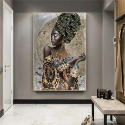 Toile fille africaine graffiti pour exprimer votre passion de l'art urbain coloré