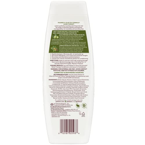 Palmer's Olive Oil Formula Shine Therapy Shampoo, 13.5 Ounce (Pack of 2)