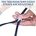 Tracheostomy Neck Stoma Cover (Navy-5pcs, Large)
