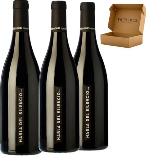 Pack Regalo 3 Botellas Habla del Silencio Vino Tinto Extremadura - Envío 24h - Mejores Vinos de España - 3 x Botellas 75 cl - Mejor Seleccion ENOVINOS THE WINE BRAND