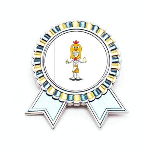 Broche chapeau de poulet égyptien M métal aux finitions soignées et durables