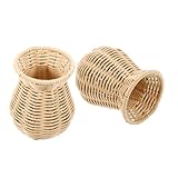 Photo Gallery holidyoyo 2 pezzi vaso decorativo in rattan sintetico vaso leggero in plastica per fiori secchi country americano per interni camera da e ufficio Photo Gallery holidyoyo 2 pezzi vaso decorativo in rattan sintetico vaso leggero in plastica per fiori secchi country americano per interni camera da e ufficio