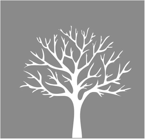 Sweetums - Adhesivo decorativo de pared de vinilo personalizado para tu hogar, árbol de invierno estético sin hojas, perfecto para colgar fotos