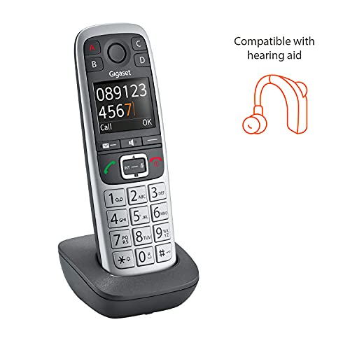 Gigaset E560H – Additional Handset For Cordless Senior Phone, Sos- Function, Landline Phone, Volume Amplification (Platinum, Pack Of 1) #TOP3