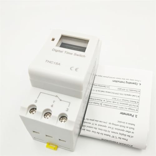 Minuteur programmable pour éclairage extérieur et chauffage avec contrôle 7 jours