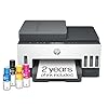 HP Smart Tank 7301 Wireless All-in-One Ink Tank Printer, Scanner, Copier with 2 Years of Ink Included, Best-for-Home Office, Cartridge-Free Refillable, AI-Enabled (28B70A)