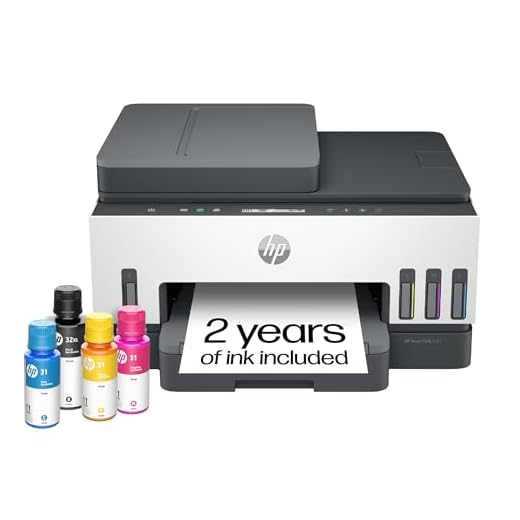 HP Smart -Tank 7301 Wireless All-in-One Cartridge-free Ink Printer, up to 2 years of ink included, mobile print, scan, copy, automatic document feeder (28B70A)