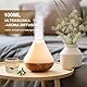 PureMist Aroma Diffuser 100ml für Ätherische Öle: Kleiner Ultraschall Luftbefeuchter Schlafzimmer mit 4 Timer - Lufterfrischer mit 7-farbigem LED