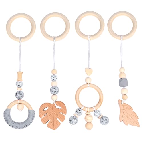 FENYW 4 Stück Spielbogen Baby Spielzeug ab 0 Monate, Anhänger Spielbogen,...
