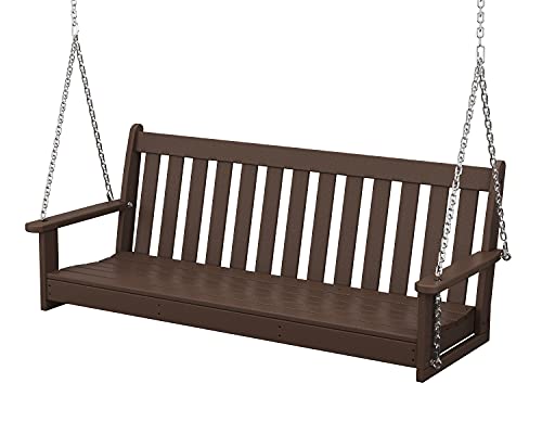 POLYWOOD Vineyard Swing, Mahogany