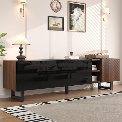 Azkoeesy Mueble de TV moderno de 180 cm