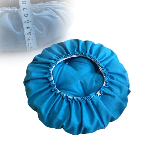 Coussin d'assise confortable bleu de 25cm pour tabouret de bar