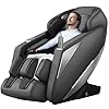iRest Massagesessel mit intelligenter Sprachsteuerung, Drainage-Massage für Beine, Zero Gravity, Smart-Taste für Massageprogramme, SL-Schienen, Stretching Yoga (schwarz)
