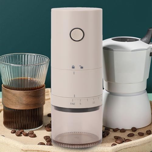 generic Electric Coffee Grinder with 38 Adjustable Settings, Portable Coffee Grinder USB Rechargeable for Home, Travel and Office, Quality ABS and SUS Materials