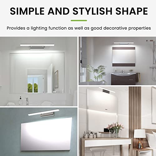 LED Bathroom Mirror Light, 9W 570mm Picture Wall Lamp, Cool White 6000K IP44 Waterproof Make Up Sconce Lights with ON/Off Switch