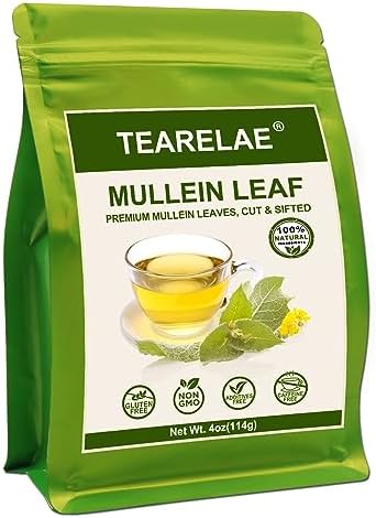 TEARELAE Mullein Loose Leaf, 4oz/114g, Soft Mild Aroma