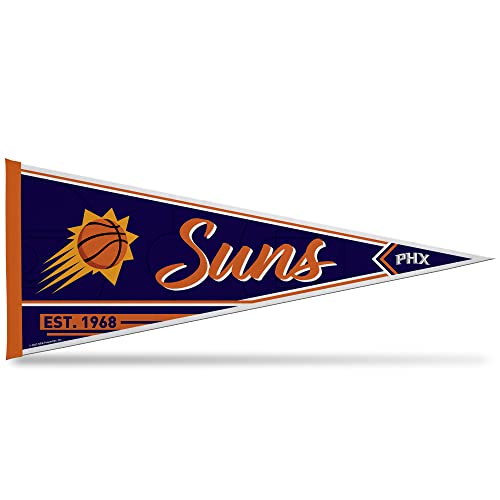 Rico Industries NBA Basketball Phoenix Suns Classic 12" x 30" Felt Wall Décor Pennant - Great for Home/Bed Room/Man Cave Décor