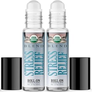 Healing Solutions – (2 Pack) Comfort Essential Oil Roll On, Perfume, Stress Relief Essential Oil Roller, Oils, Meditation Accessories, Self Care Organic USDA Certified Gifts for Women