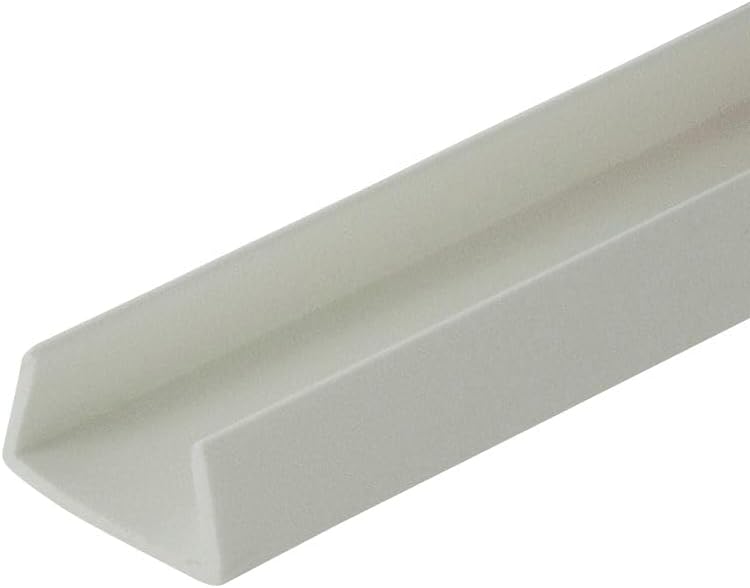 Outwater Plastics Styrene U-Channel 46in (3-pack) 5/8" thick panels