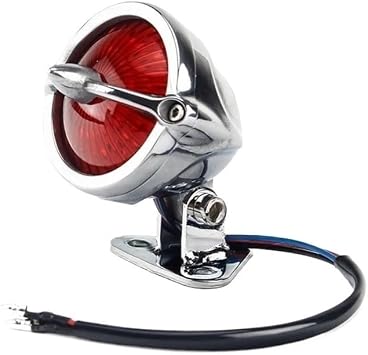 Motorcycle Rear Light Retro Motorcycle LED Bel Air Tail Light Base Brake Stop Tailllight Turn Signal Indicator For Chopper For Bobber