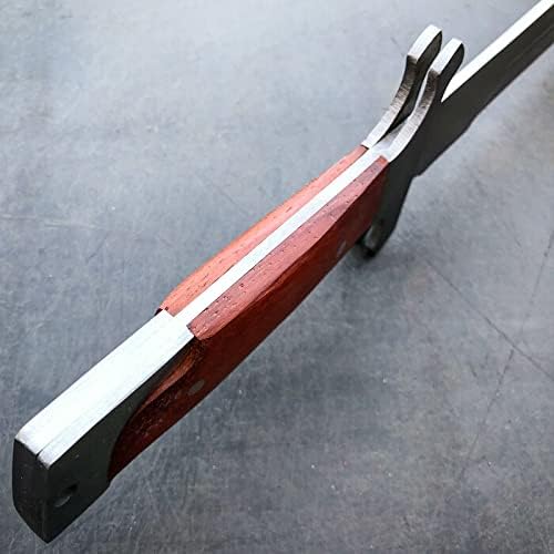 Miniatura 5 de Machete táctico de acero inoxidable de 18 pulgadas con mango de madera