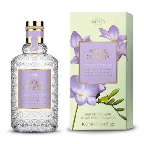 4711 Acqua Colonia® Freesia & Musk | Eau de Cologne - Parfum enveloppant pour le bien-être des sens | Vaporisateur 100 ml (100ml)