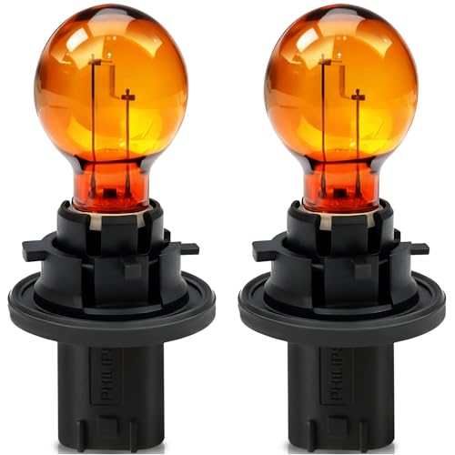 lodfGL PH24WY / 15782705 Amber Multi-Purpose Turn Signal Light Bulb – 12V 24W – Fits GMC Acadia (2007–2012), Cadillac CTS (2008–2015), Buick Enclave (2008–2012), Saturn Outlook (2007–2010)