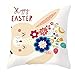 Produktbild Wakerda Ostern Kissenbezug, Quadratisch, Dekorativ, Kissenbezug Für Sofa, Ohne Kern, 45 x 45 cm