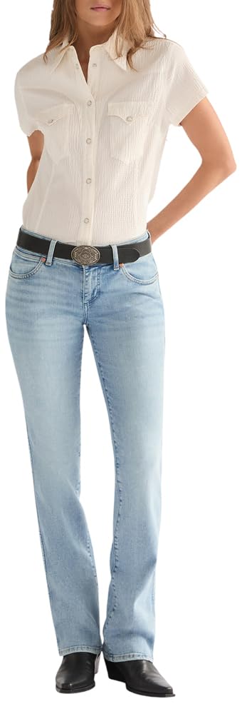Wrangler Women's Big Buckle Belt, Black, 75