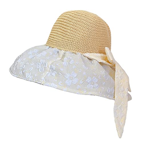 Chapeau de pêcheur d'été pour femmes avec grand bord anti-UV