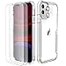 ORETECH Coque Compatible avec iPhone 11 avec 2 Verre Trempé Protection écran et 1 Caméra Arrière Protecteur,Antichoc Mince Dur PC TPU Silicone Coque iPhone 11 Etui pour iPhone 11 Housse Transparente
