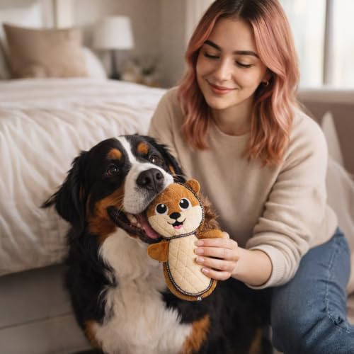 Outward Hound Xtreme Seamz Dog Toy, Reinforced Seams & Multiple Stitching, Durable Plush with Squeaker, Squirrel, 8.3” by Outward Hound - Used condition - Image 6