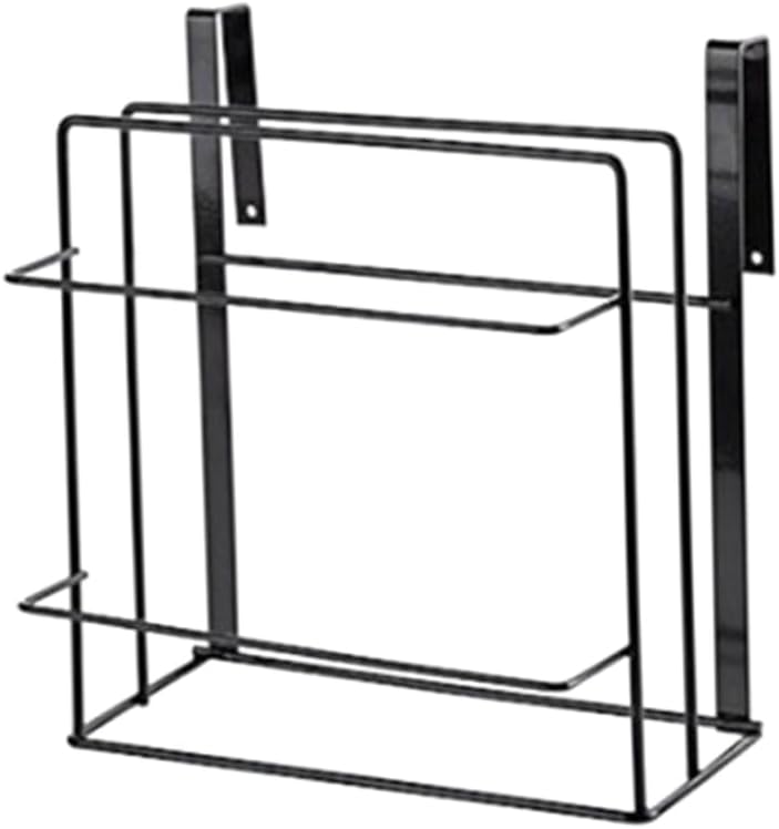 Hanging Chopping Board Holder Black Hooks Kitchen Mount for Cutting Board Storage Iron Cabinet Rack