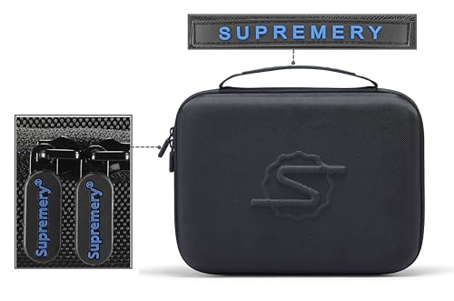 Supremery Etui kompatybilne z Bosch C7 inteligentna i automatyczna ładowarka do akumulatorów 12 V-24 V, etui z przegródką na akcesoria, do haków, szybkozłączek