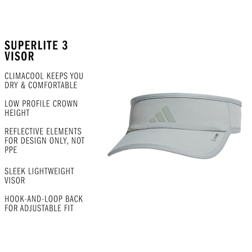 Image of Adidas Women's Superlite Visor - Lightweight Athletic Sport Hat for Workouts
