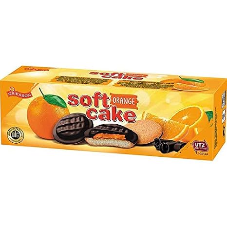 Griesson Soft Cake Orange Pack of 12 (12 x 150 g)