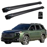 Lockable Roof Rack Cross Bars Compatible with Subaru Outback 2026 Luggage Cargo Carrier Anti-Theft Metal Roof Rack Cross Rails
